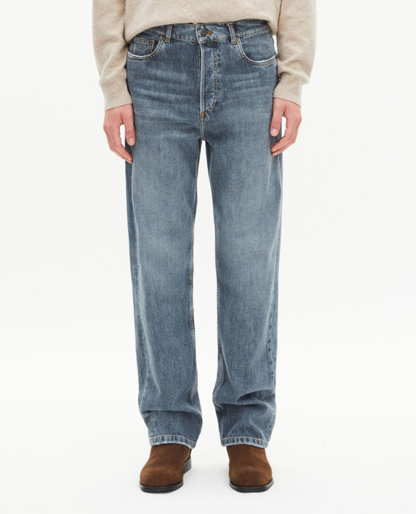 The Kooples HOMME BLUE jean droit bleu gris