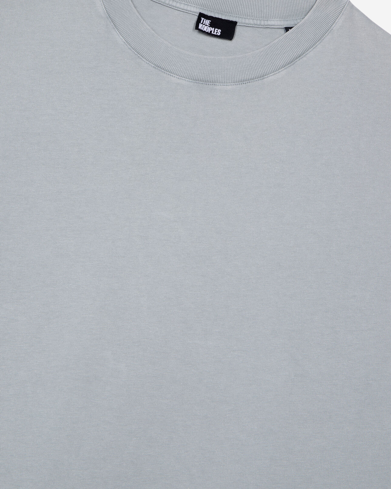 The Kooples MEN BLUE GREY t-shirt with blue screen print