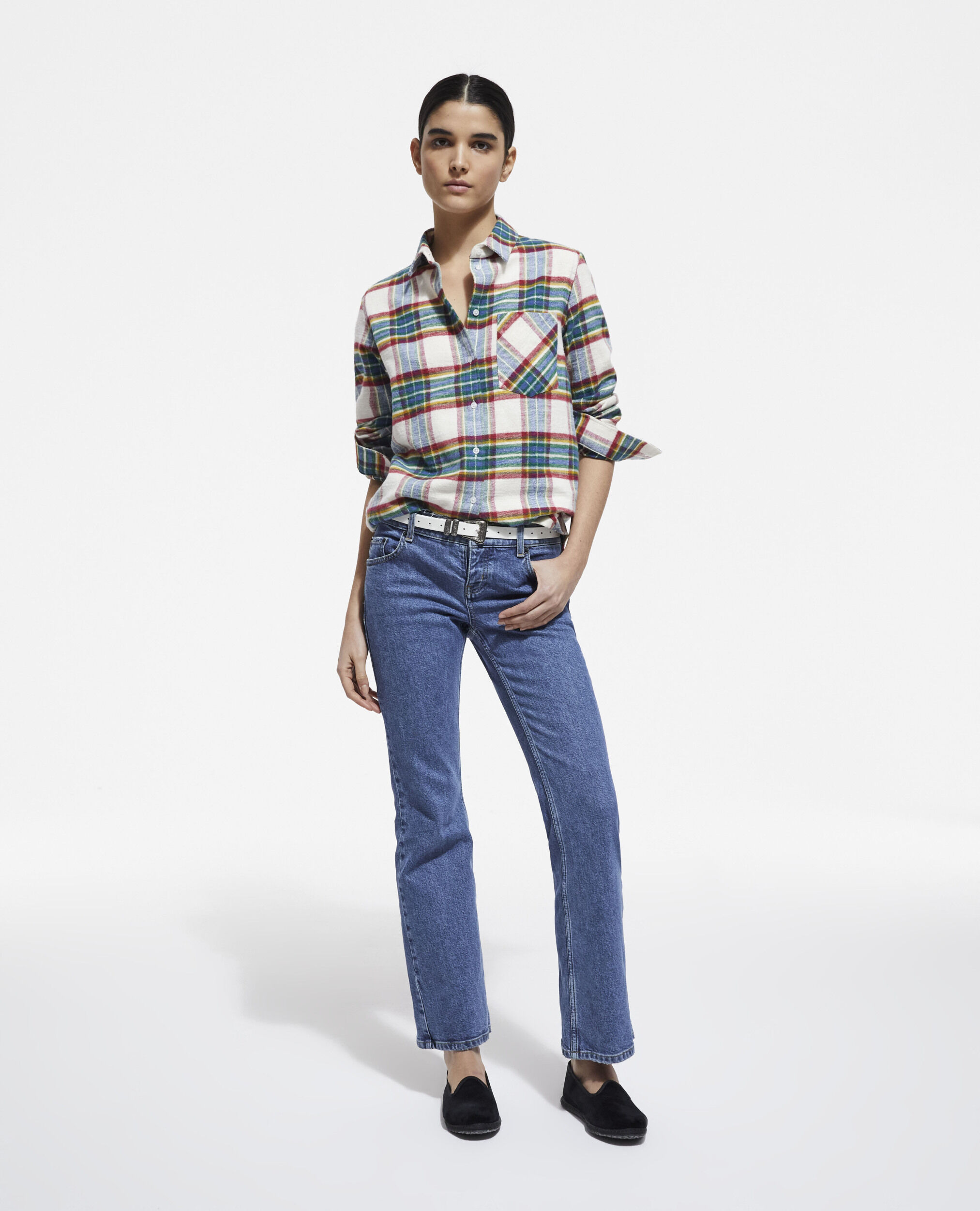 Overshirt with check motif, MULTICOLOR, hi-res image number null