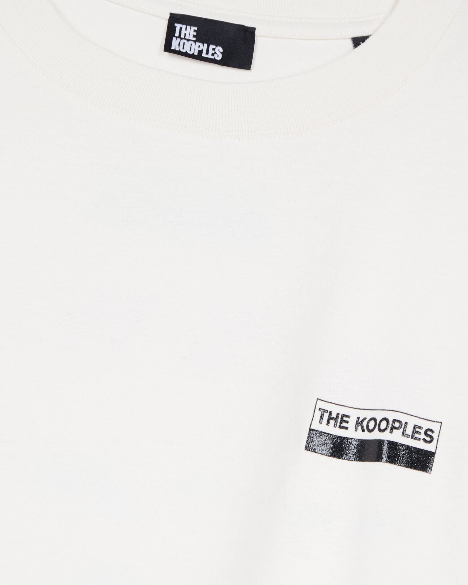 Oversize-T-Shirt mit ecrufarbenem Siebdruck, ECRU, hi-res image number null
