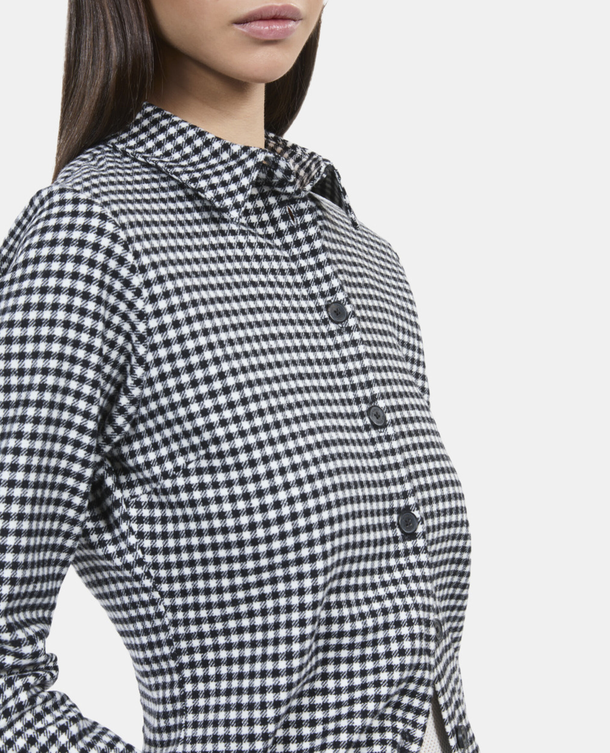 Chemise à carreaux vichy, BLACK WHITE, hi-res image number null