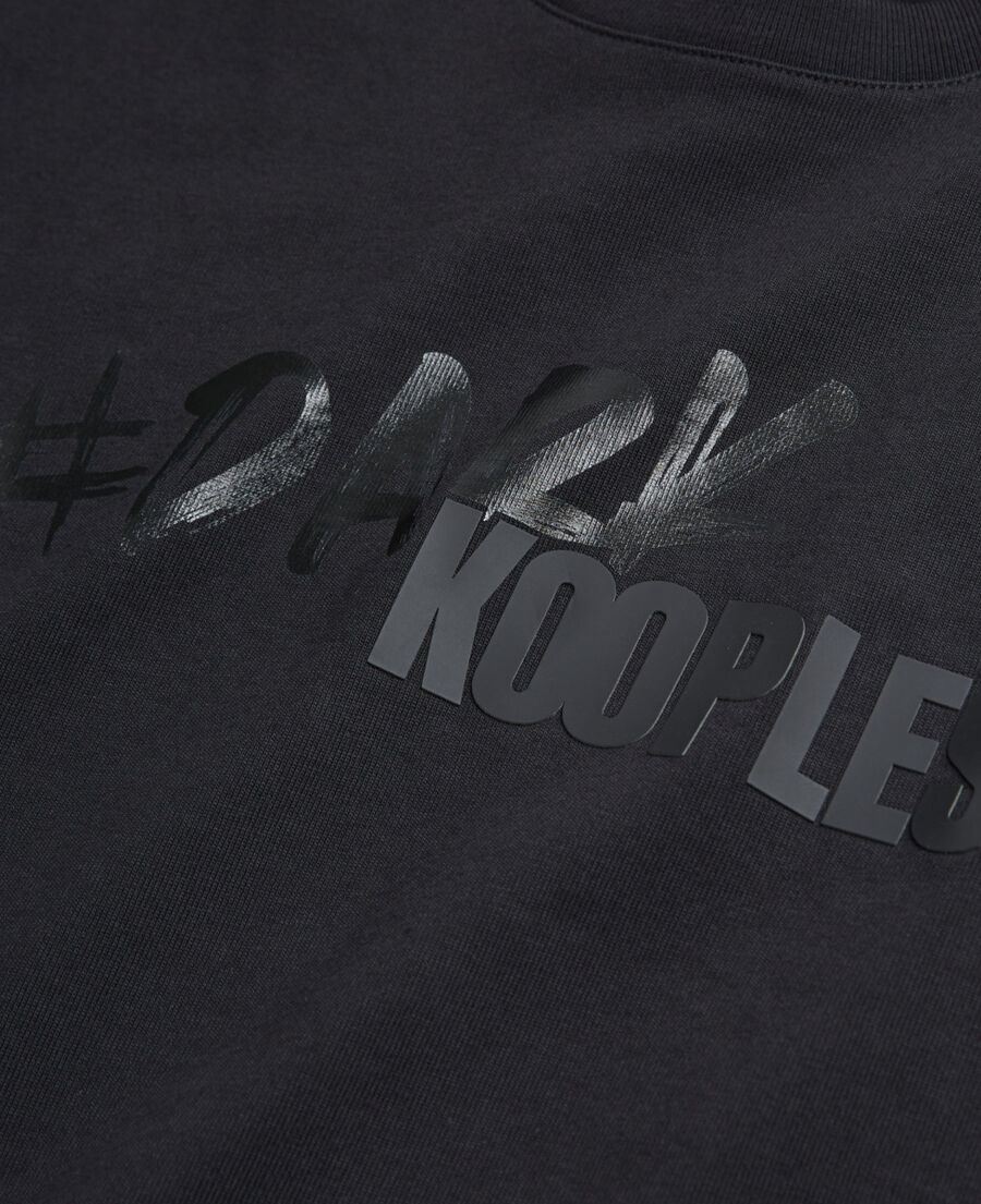 black t-shirt with the kooples logo