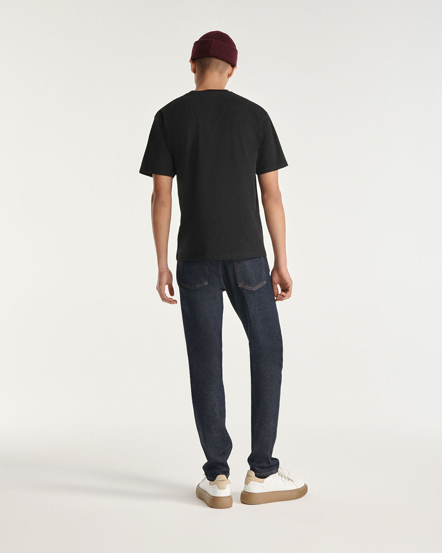 T-shirt noir avec cœur brodé, BLACK, hi-res image number null