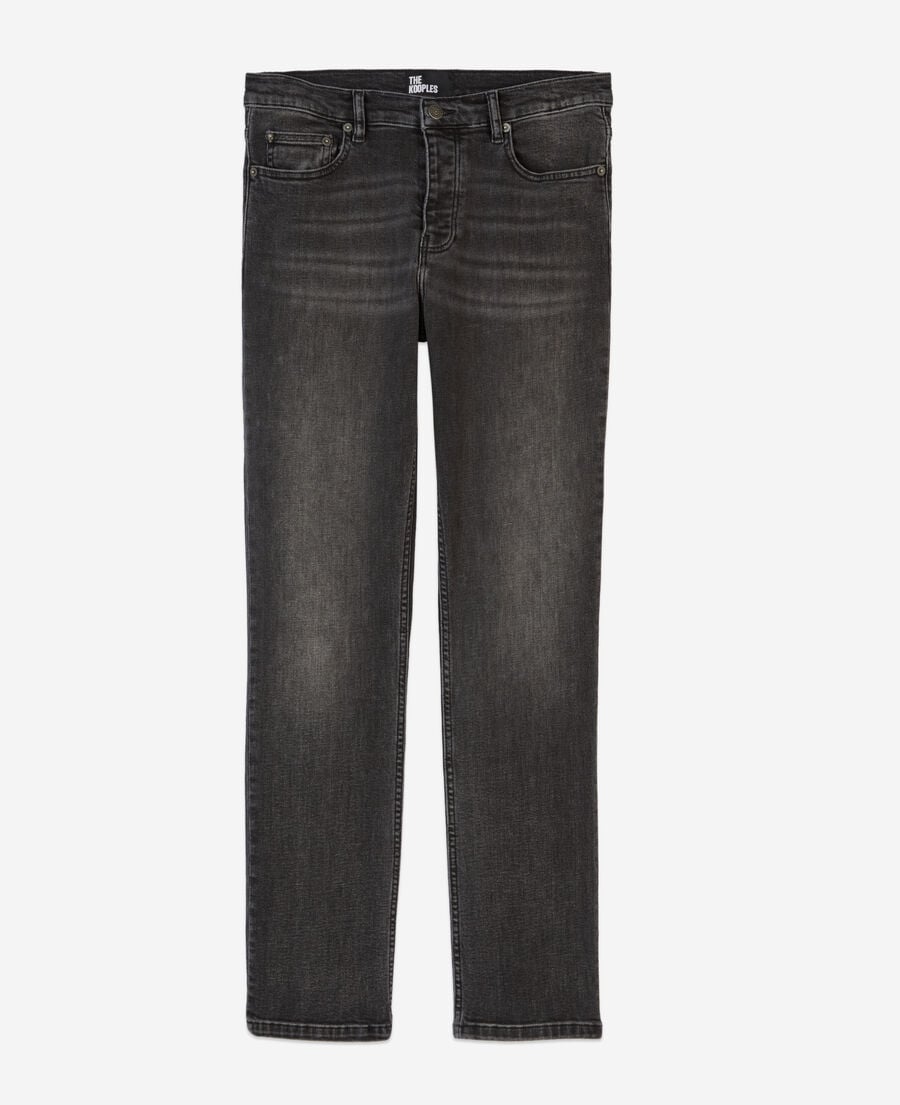 The Kooples HERREN DARK GREY graue slim-fit jeans