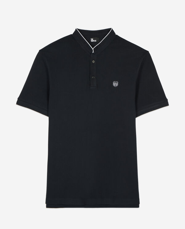 The Kooples HOMME NAVY polo en coton piqué bleu marine