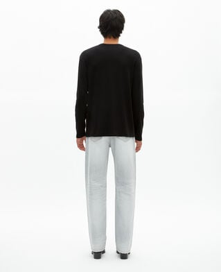 The Kooples H GREY light gray straight jeans