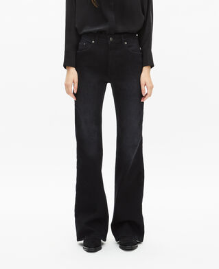 The Kooples F BLACK WASHED black flare jeans