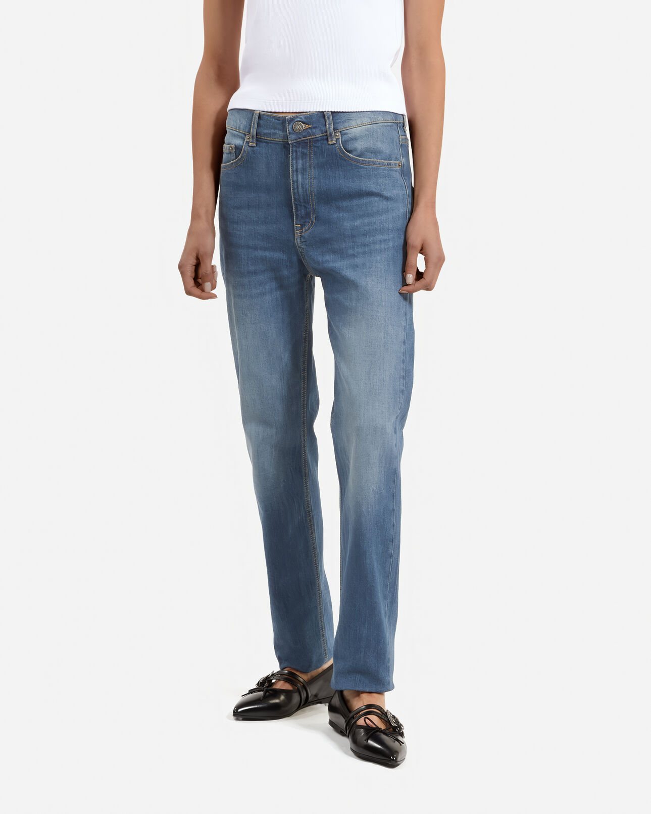 The Kooples FEMME MEDIUM BLUE jean slim bleu