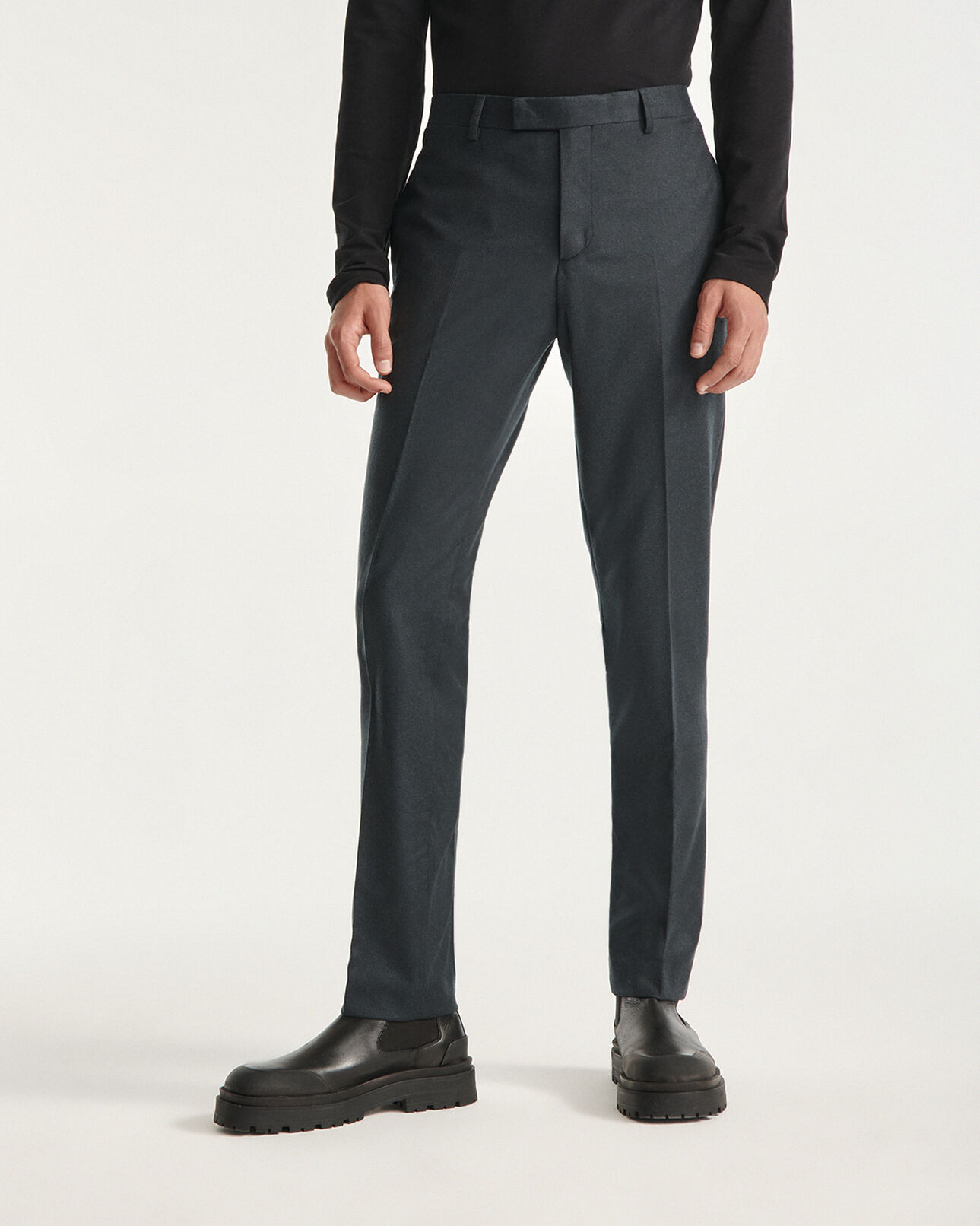 The Kooples HOMME VERT BOUTEILLE pantalon costume laine vert bouteille