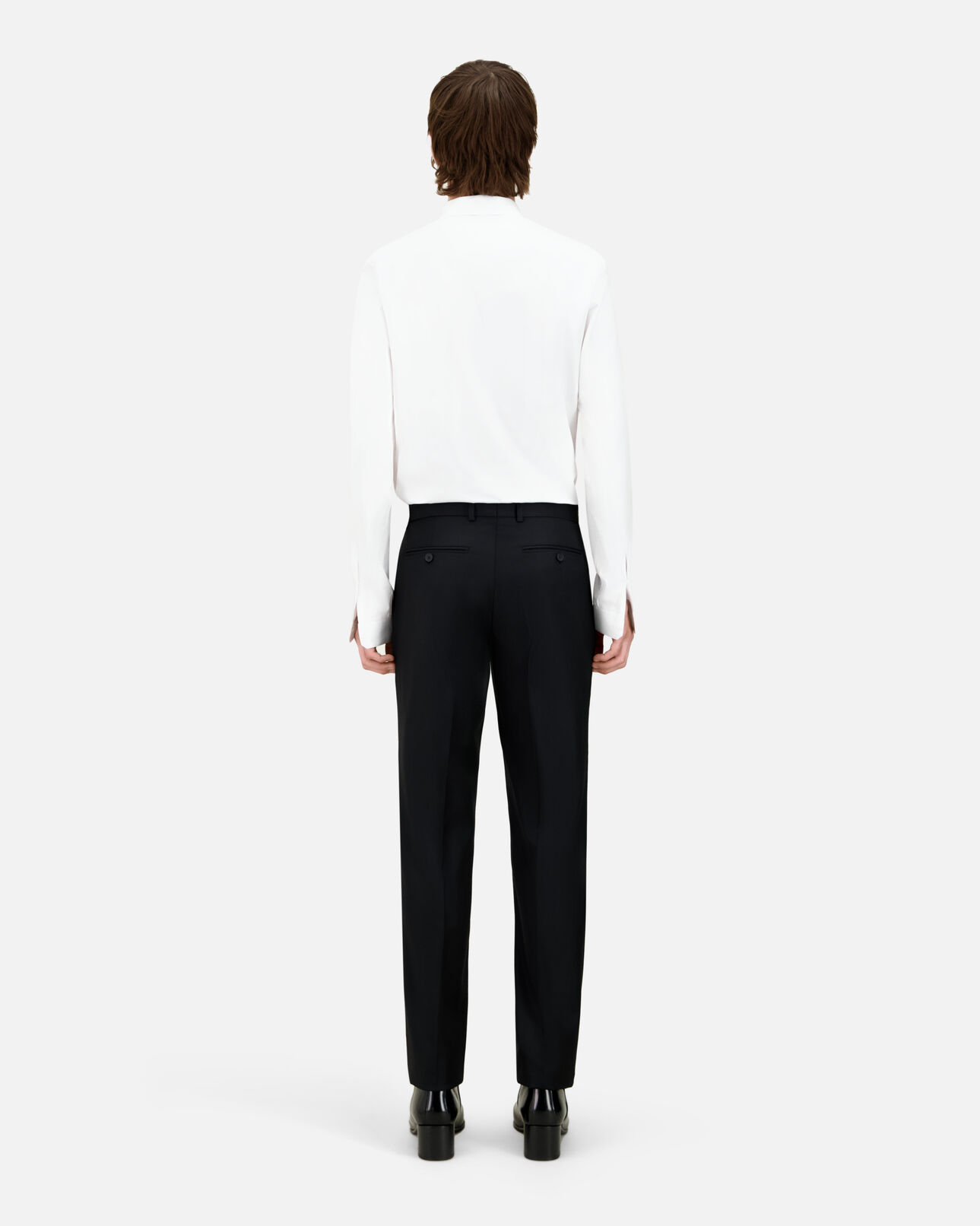 The Kooples HOMME BLACK pantalon de costume super 100's