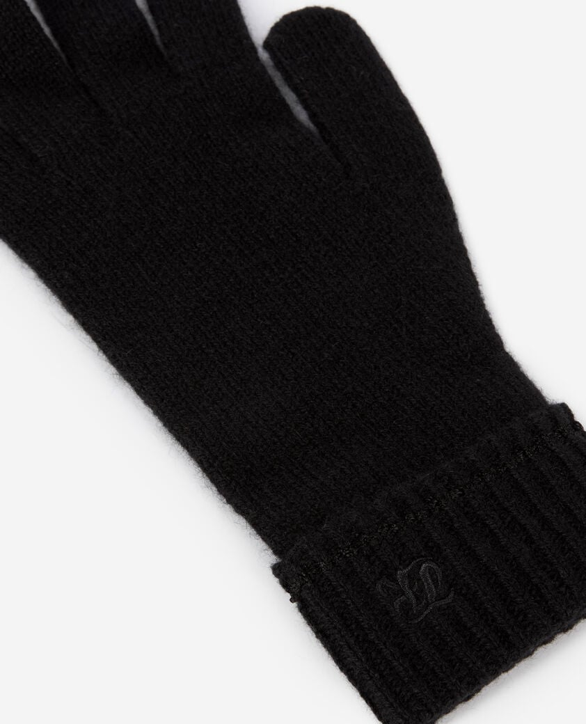 The Kooples MIXTE BLACK gants en cachemire noirs