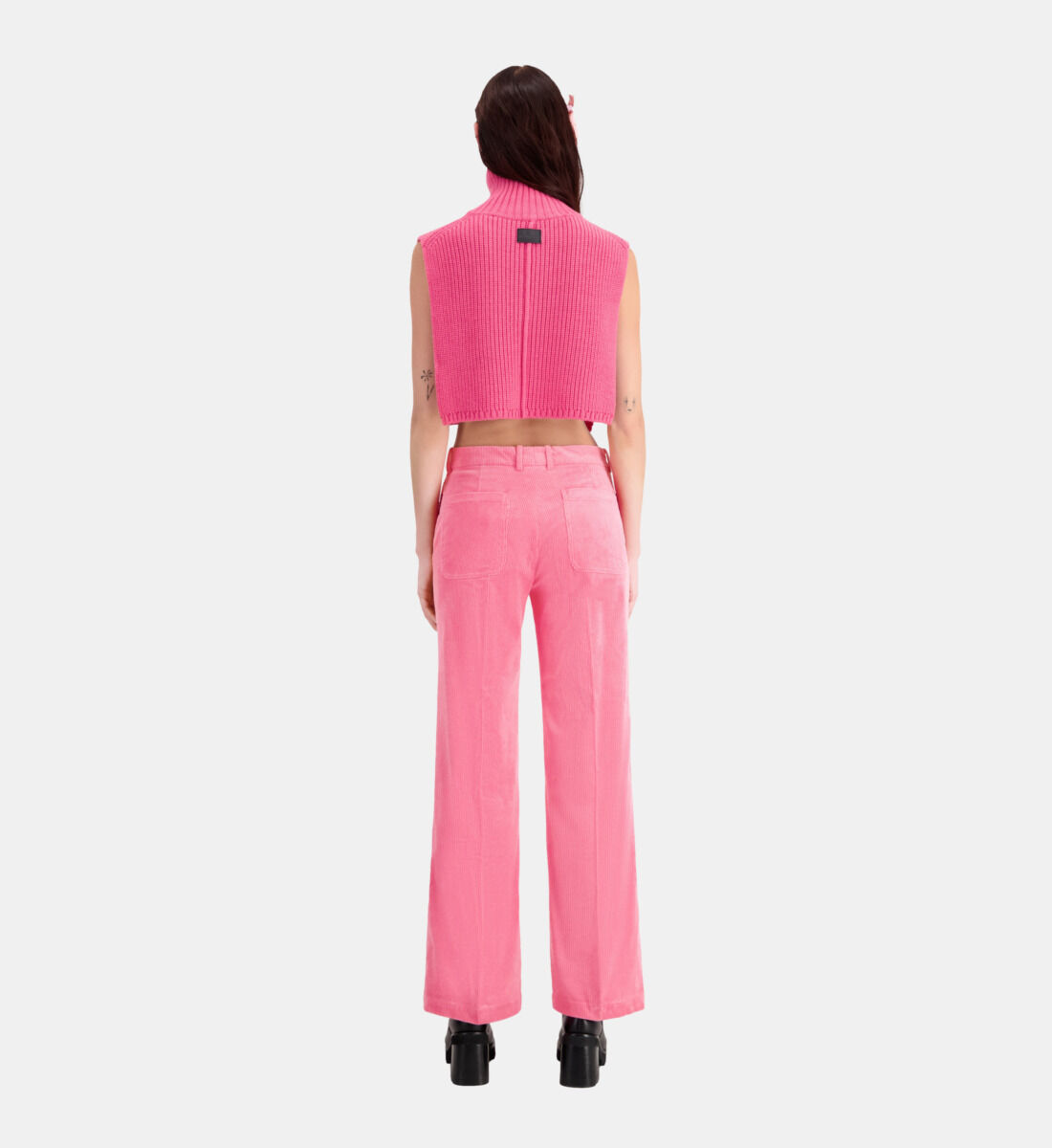 Corduroy trousers pink 2025