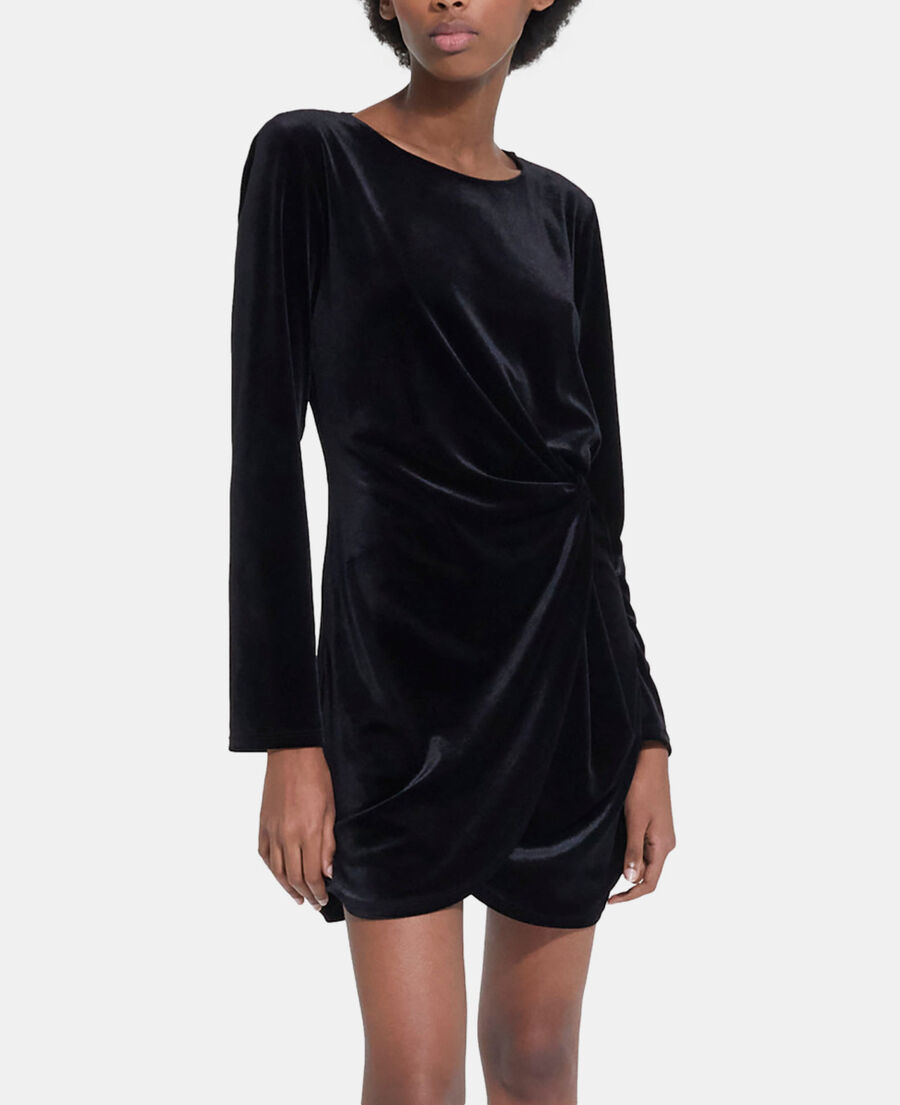 short black velvet dress
