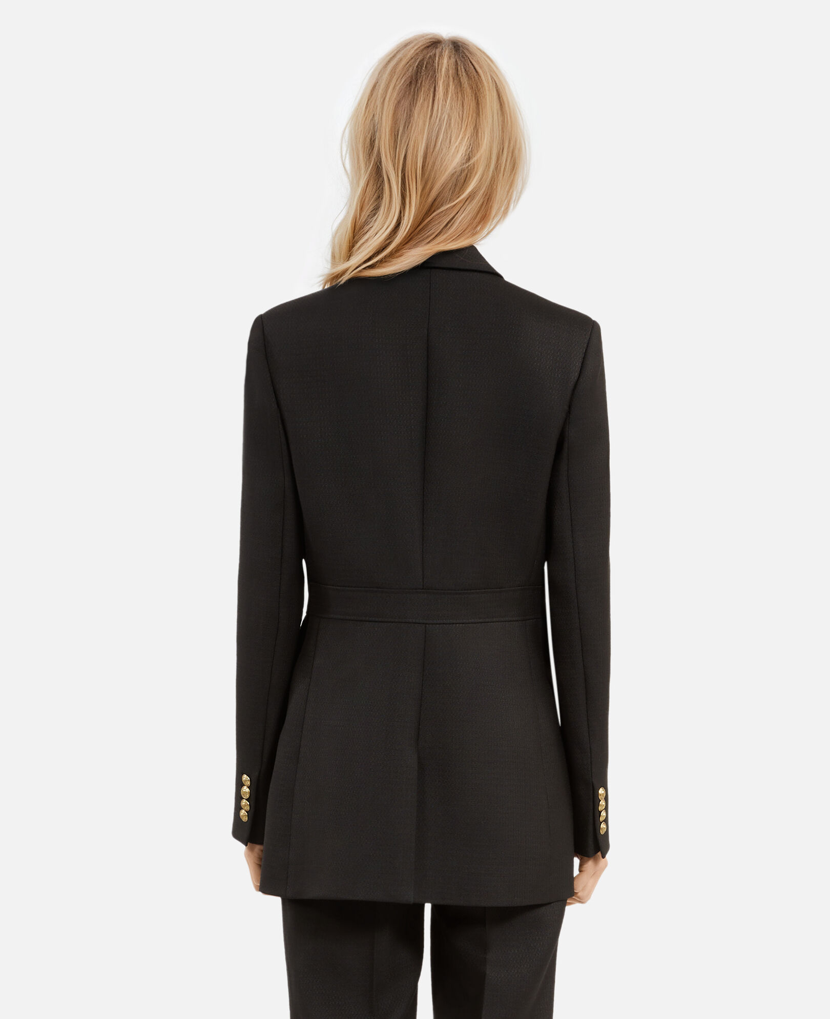 The Kooples FEMME BLACK veste tailleur style saharienne noire