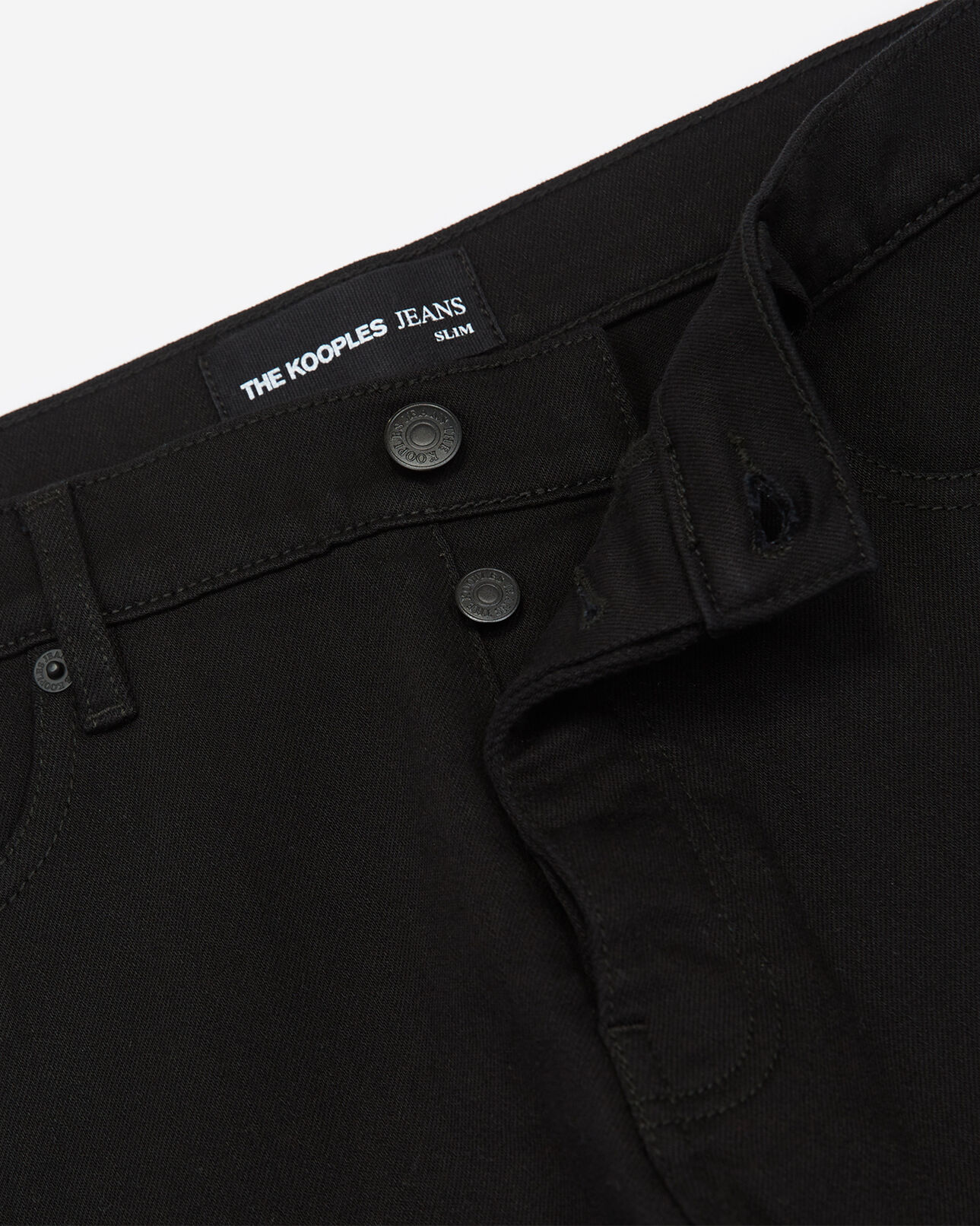 The Kooples MEN BLACK BRUT slim black jeans