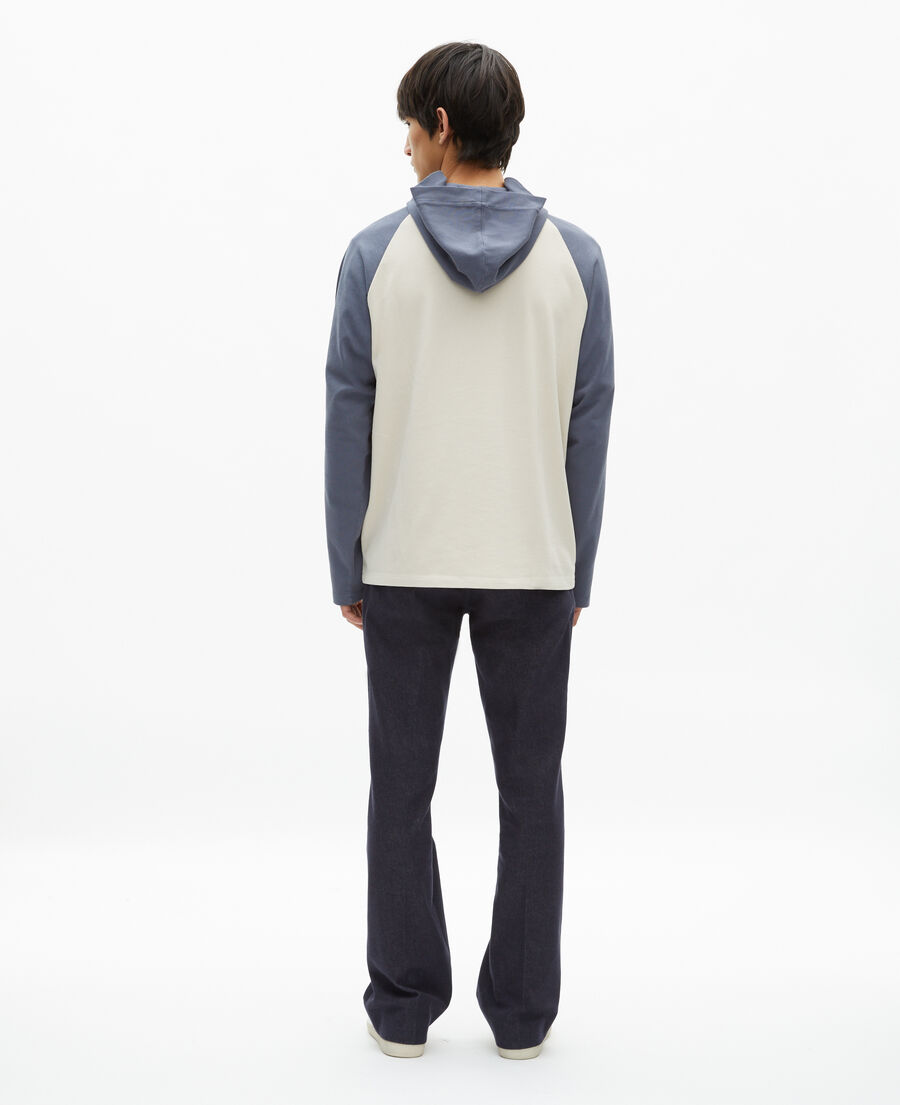 The Kooples HERREN BEIGE GREY langarmshirt mit logo in beige