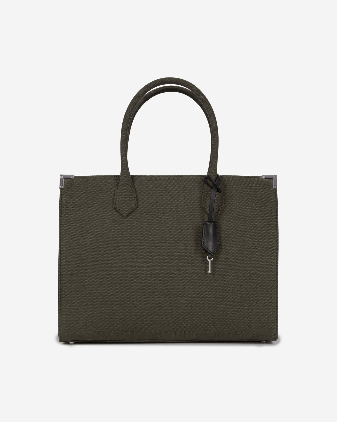 The Kooples FEMME KAKI sac cabas ming en canvas kaki