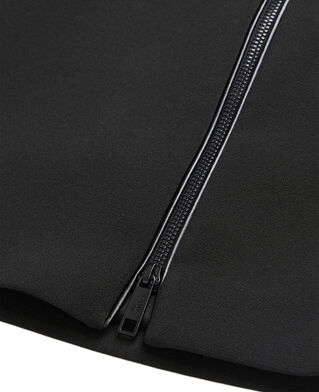 The Kooples FEMME BLACK jupe courte noire en crêpe avec zip