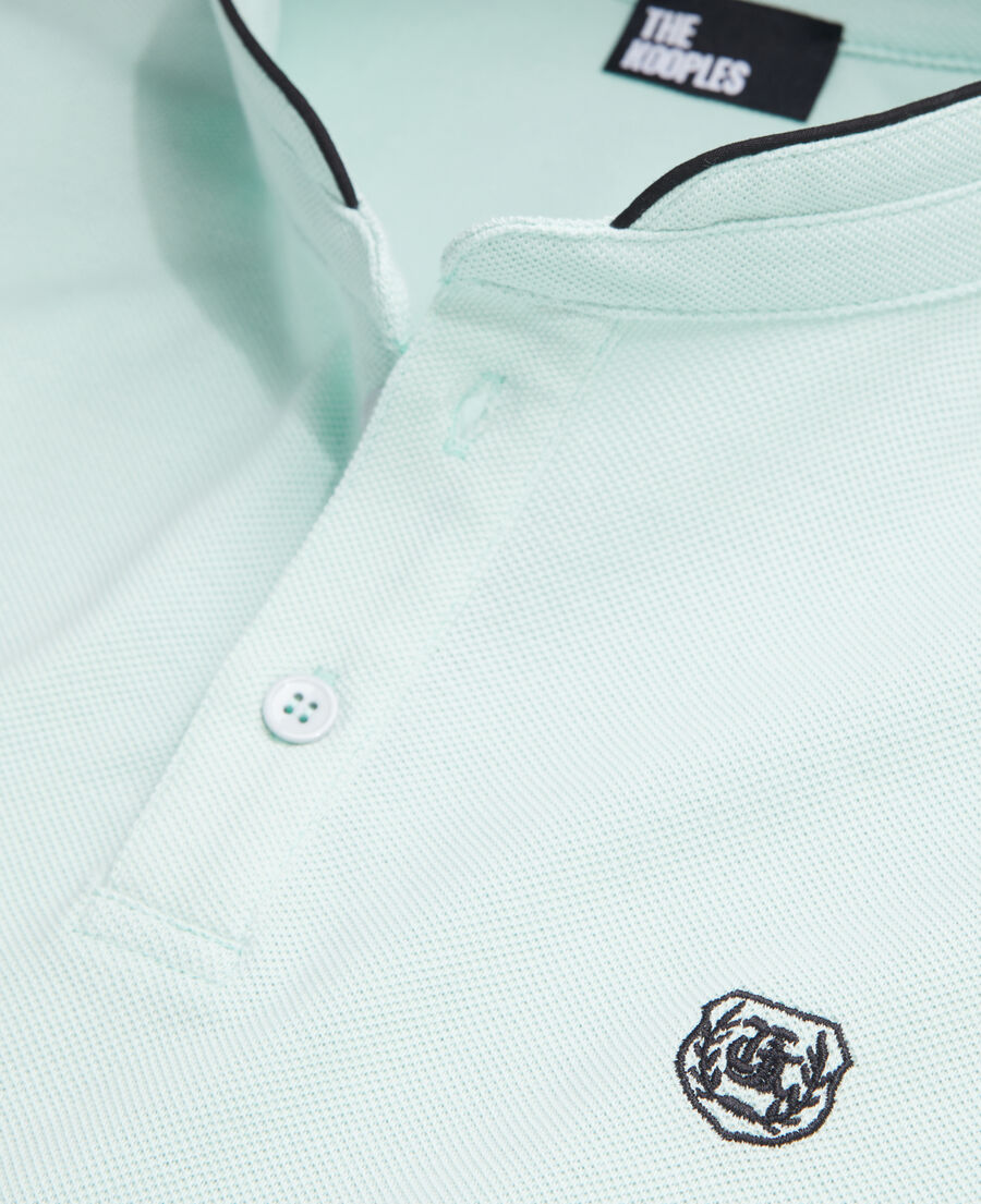 polo vert en coton
