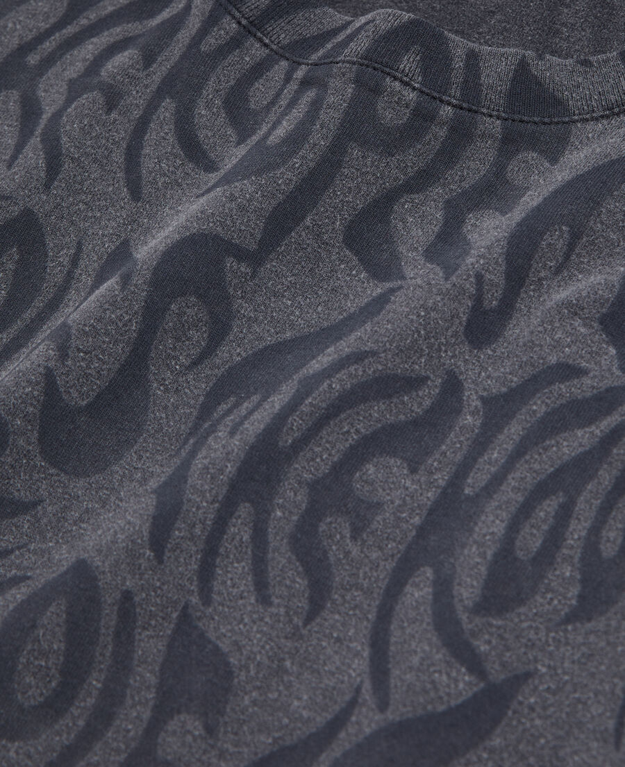 The Kooples HERREN BLACK WASHED t-shirt herren mit print
