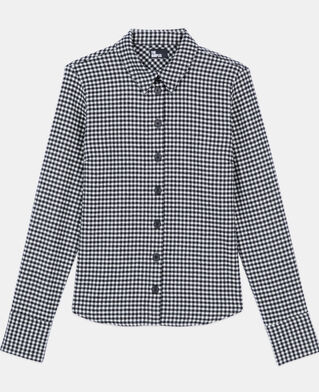 The Kooples MUJER BLACK WHITE camisa cuadros vichy