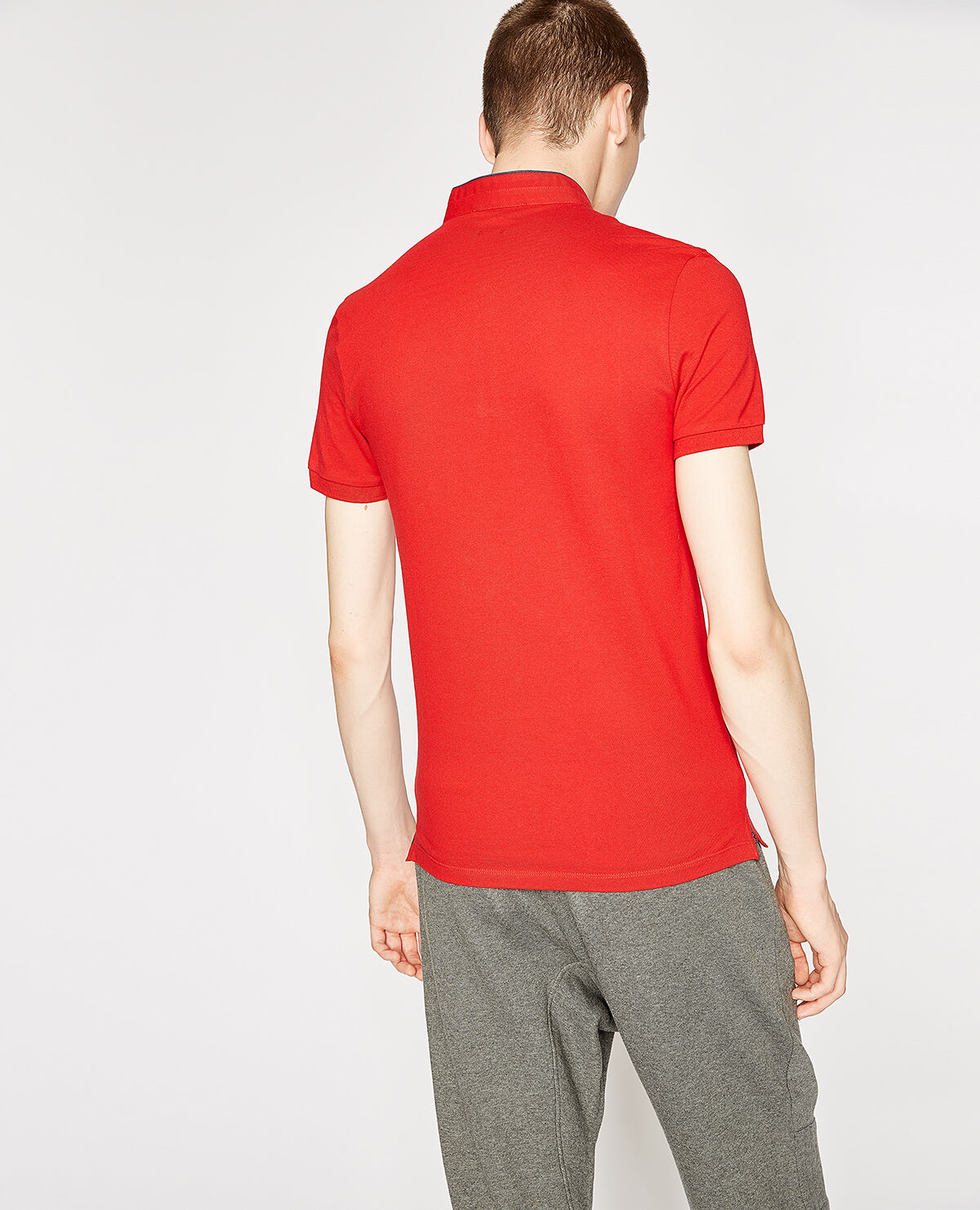 Bright crimson polo shirt hot sale