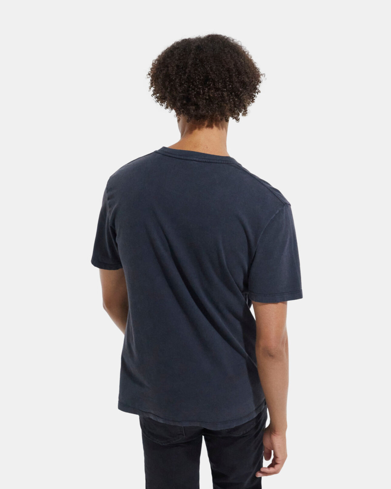 The Kooples MEN BLACK black screen print t-shirt