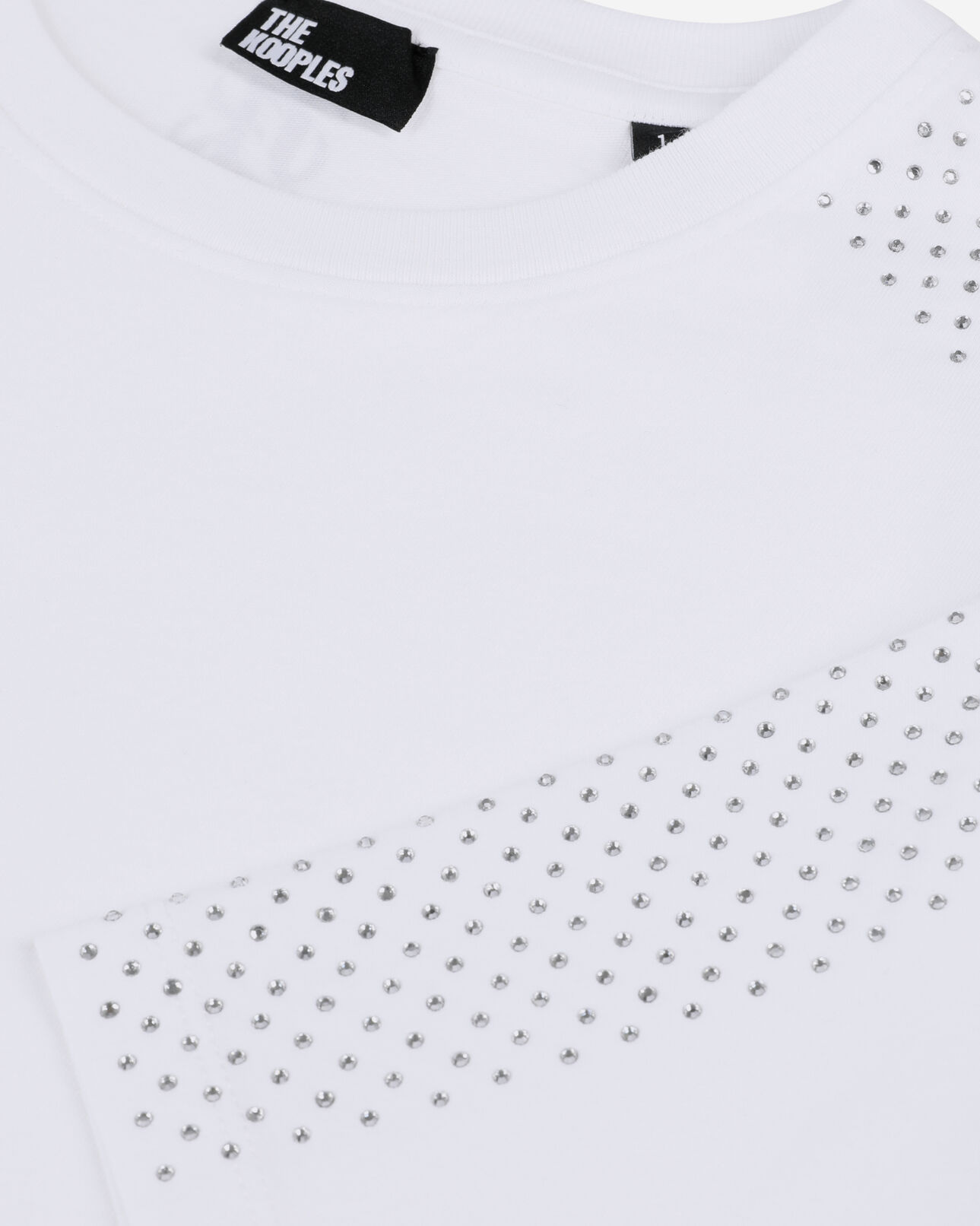 The Kooples FEMME WHITE t-shirt avec strass blanc
