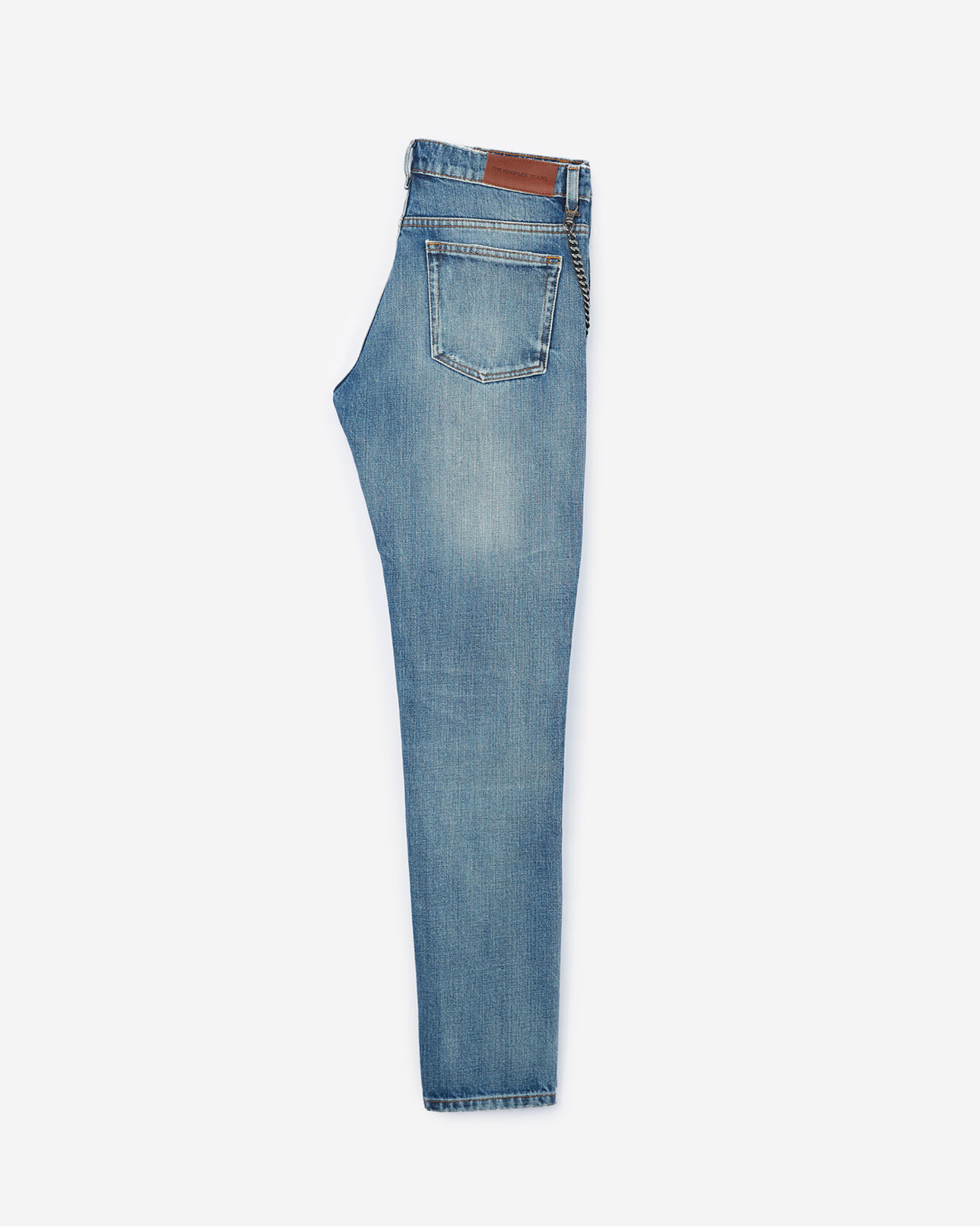 The Kooples HERREN LIGHT BLUE hellblaue jeans mit waschungen und destroyed-details