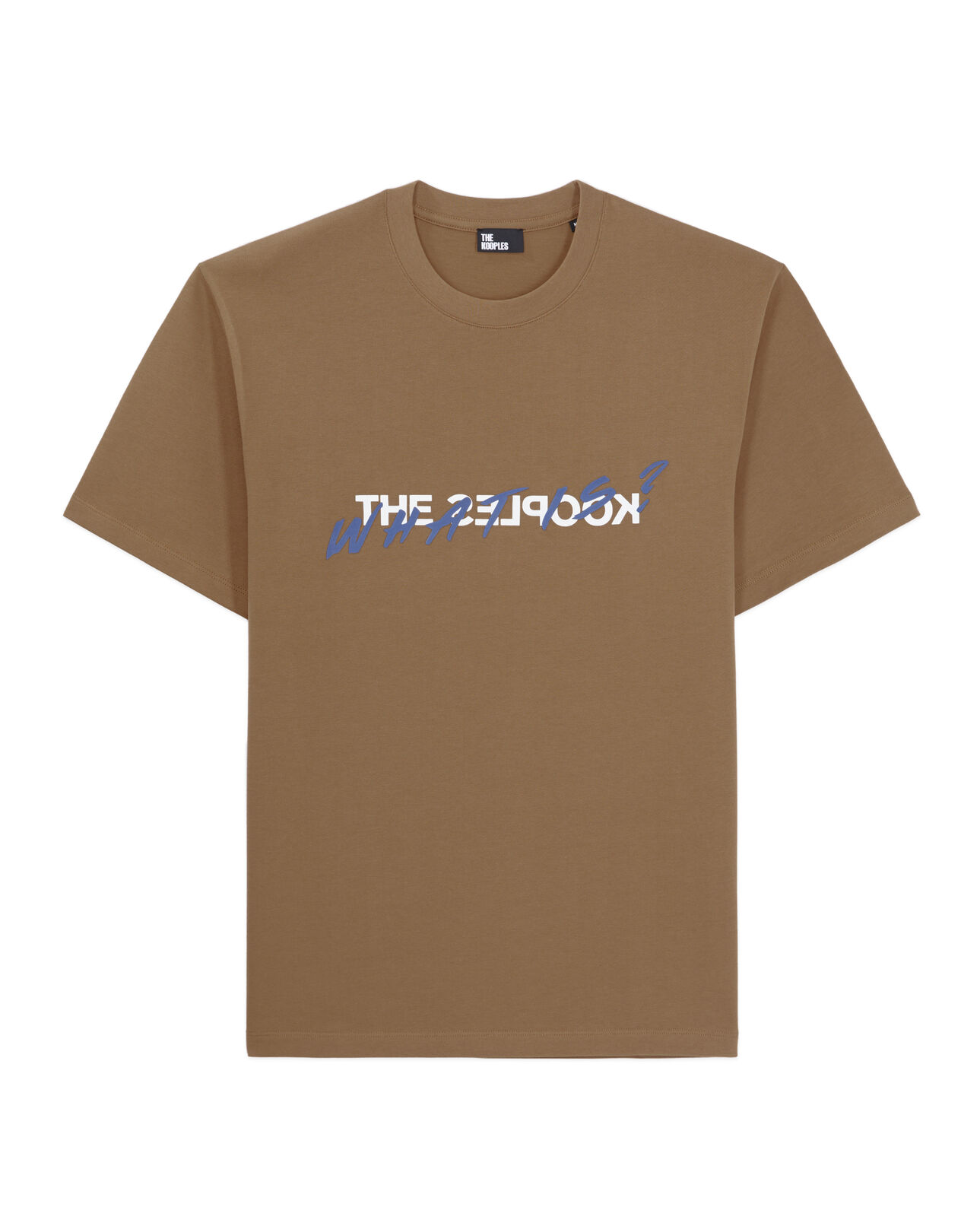 The Kooples HOMME BROWN-BEIGE t-shirt homme what is camel