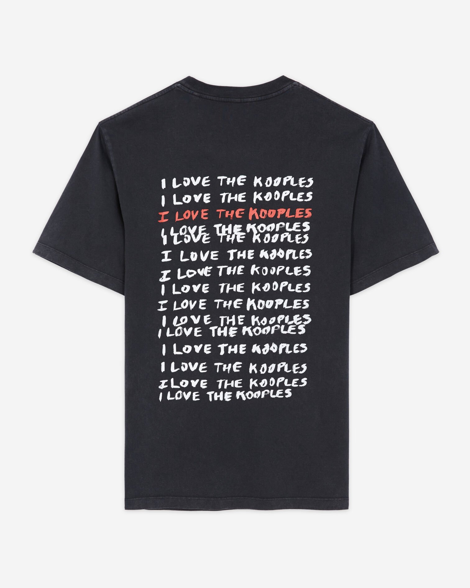 T-shirt Homme Love Kooples noir, BLACK WASHED, hi-res image number null
