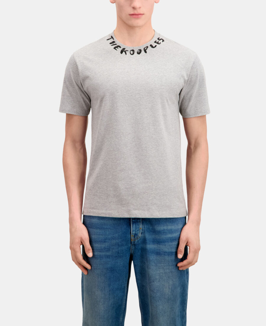 men's grey t-shirt with logo
