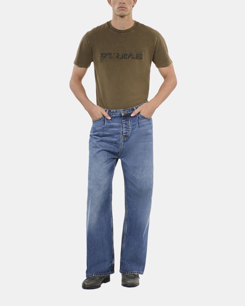 The Kooples HOMME BLUE ELECTRIC jean large bleu foncé