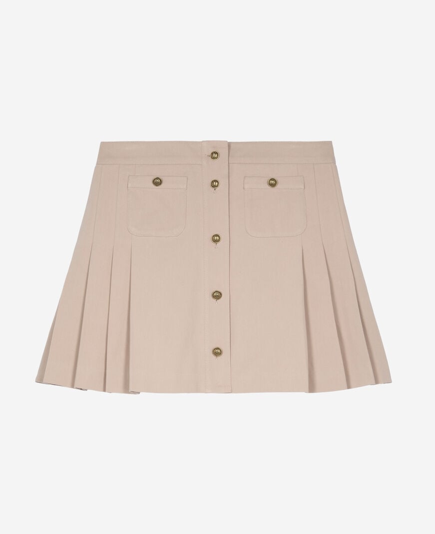 The Kooples WOMEN LILA short pleated skirt in light pink