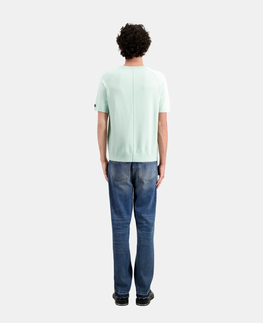 The Kooples H OCEAN men's green knit t-shirt