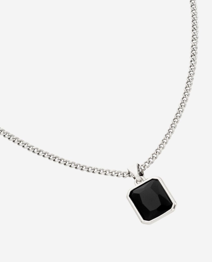 The Kooples HOMME SILVER collier avec pendentif argenté