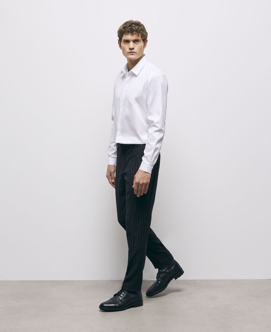 striped suit pants