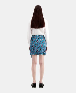 The Kooples DAMEN PINK - BLUE kurzer wickelrock mit print