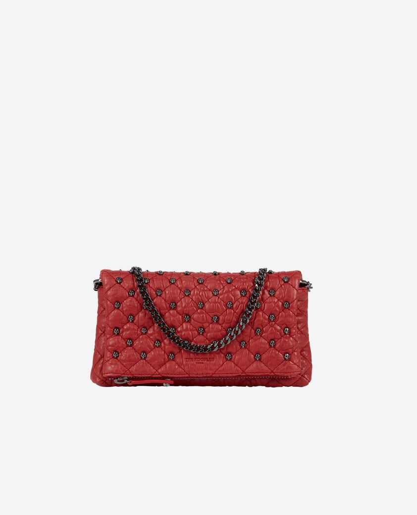 The Kooples WOMEN RED small heritage clutch in red leather