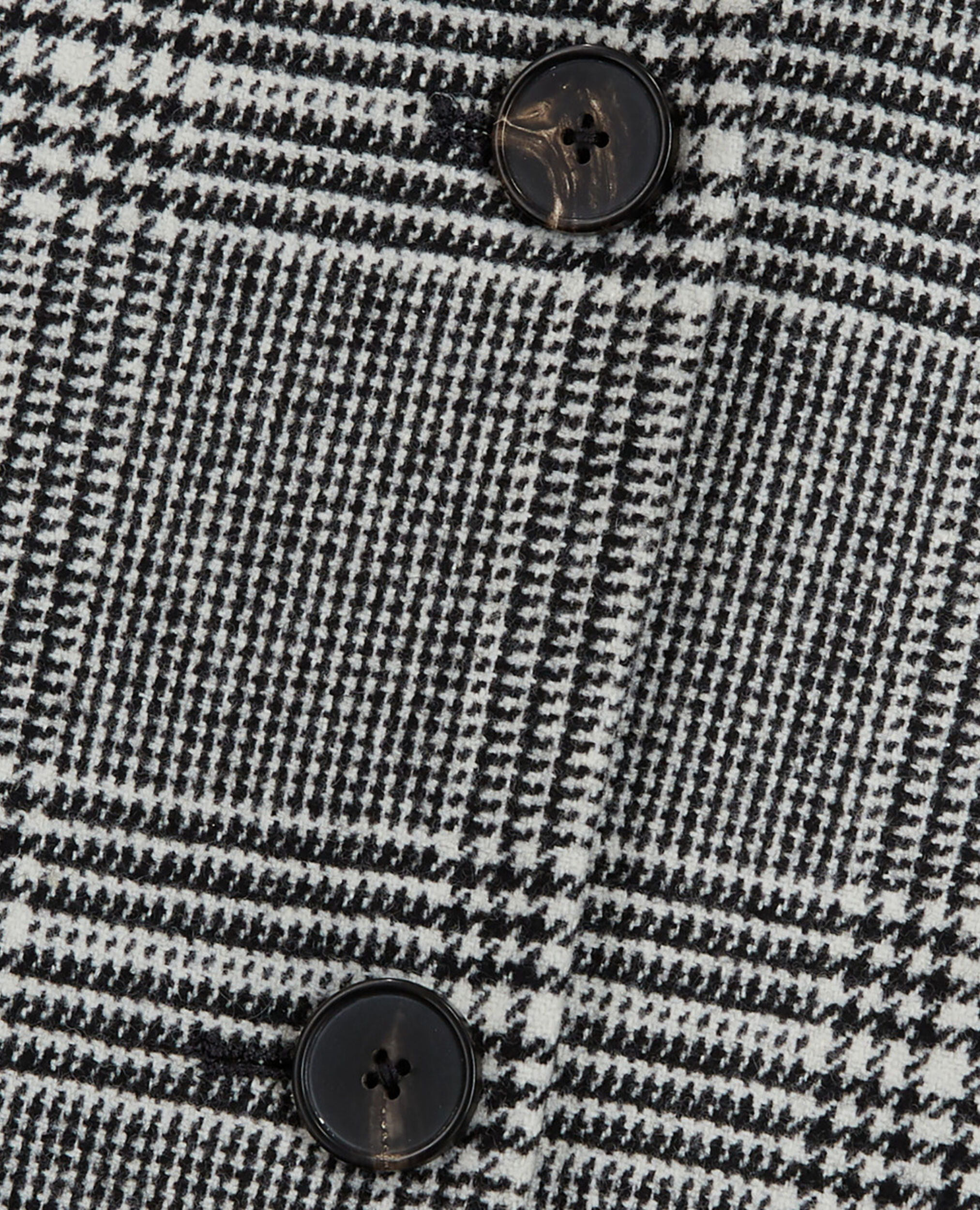 Wool jacket with check motif, BLACK WHITE, hi-res image number null