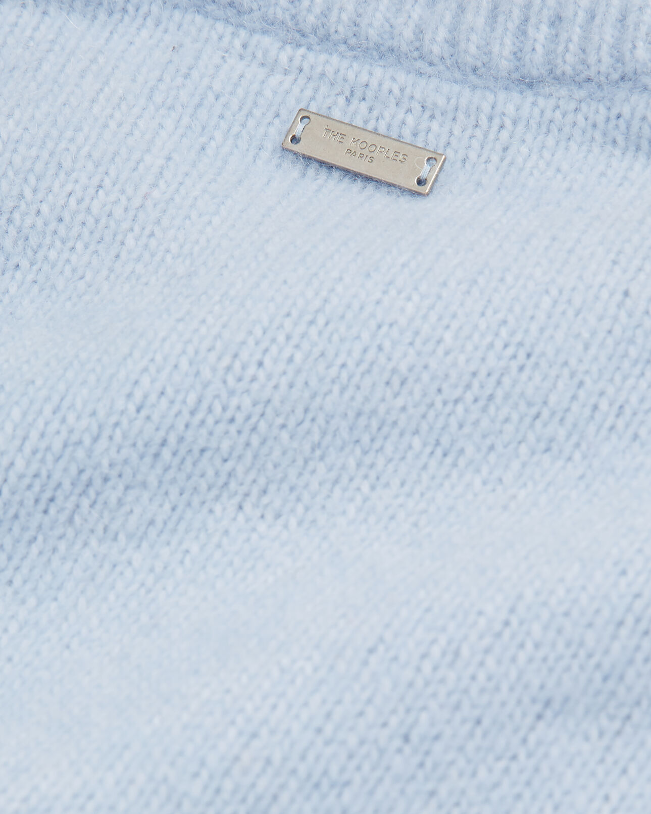 The Kooples FEMME LIGHT BLUE MELANGE pull bleu ciel