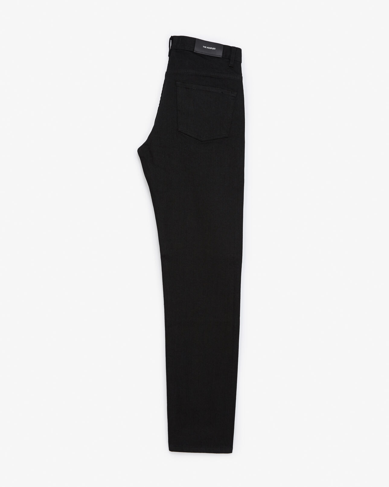 The Kooples H BLACK slim-fit black jeans with silver rivets