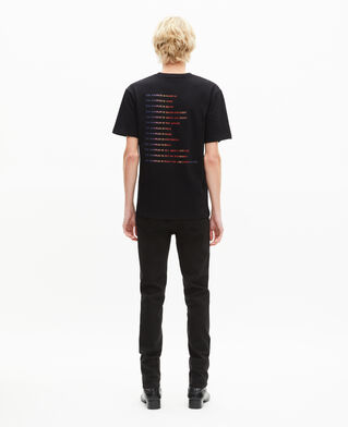 The Kooples H BLACK t-shirt with multicolored black logo