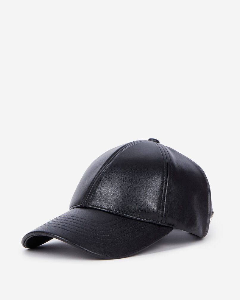 The Kooples MIXTE BLACK casquette en cuir noir