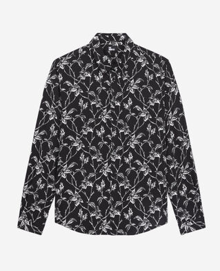 The Kooples H BLACK WHITE printed shirt