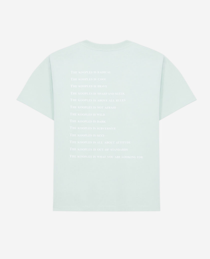 The Kooples WOMEN OCEAN women's light green what is t-shirt