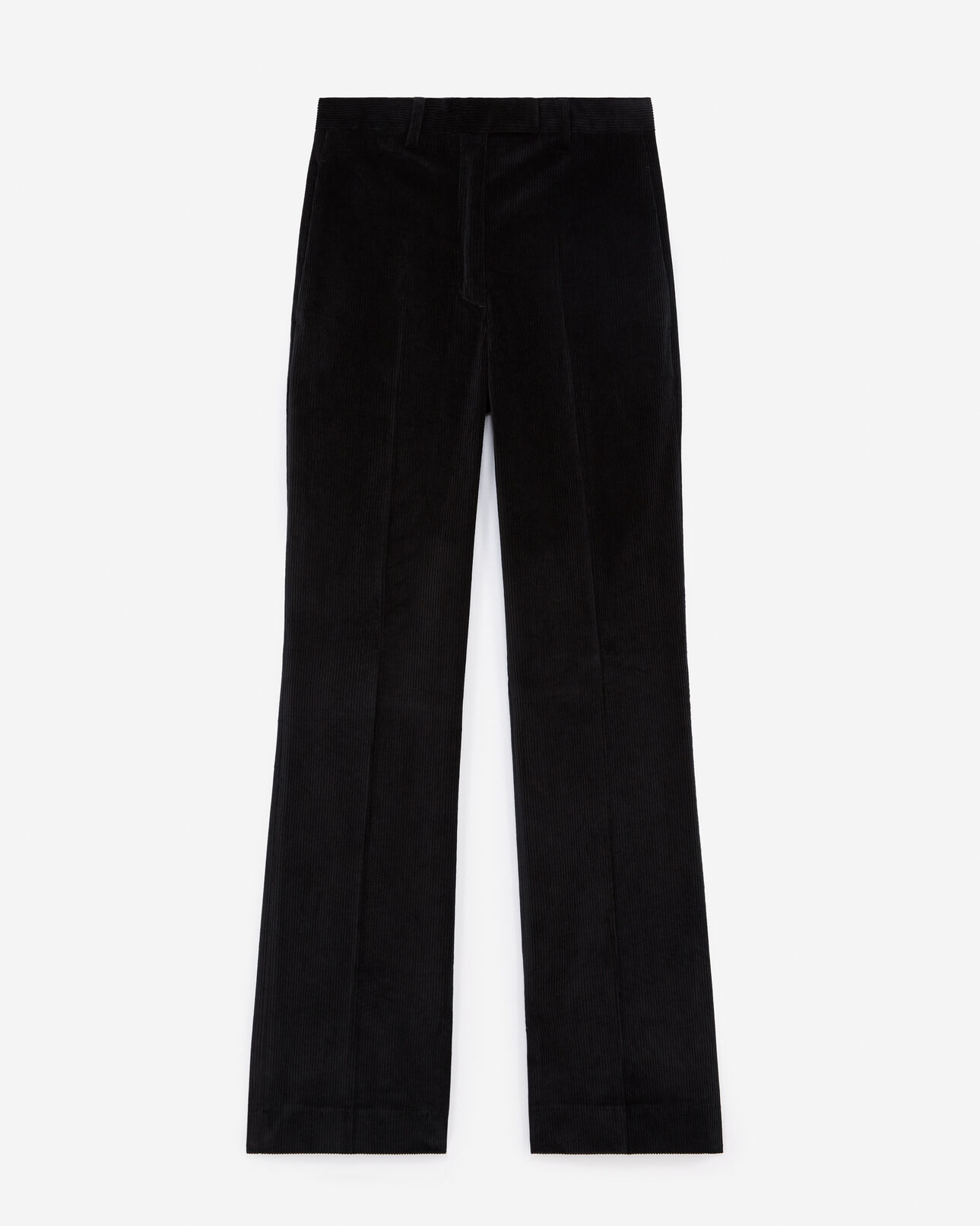 The Kooples WOMEN BLACK loose-fitting black velvet pants