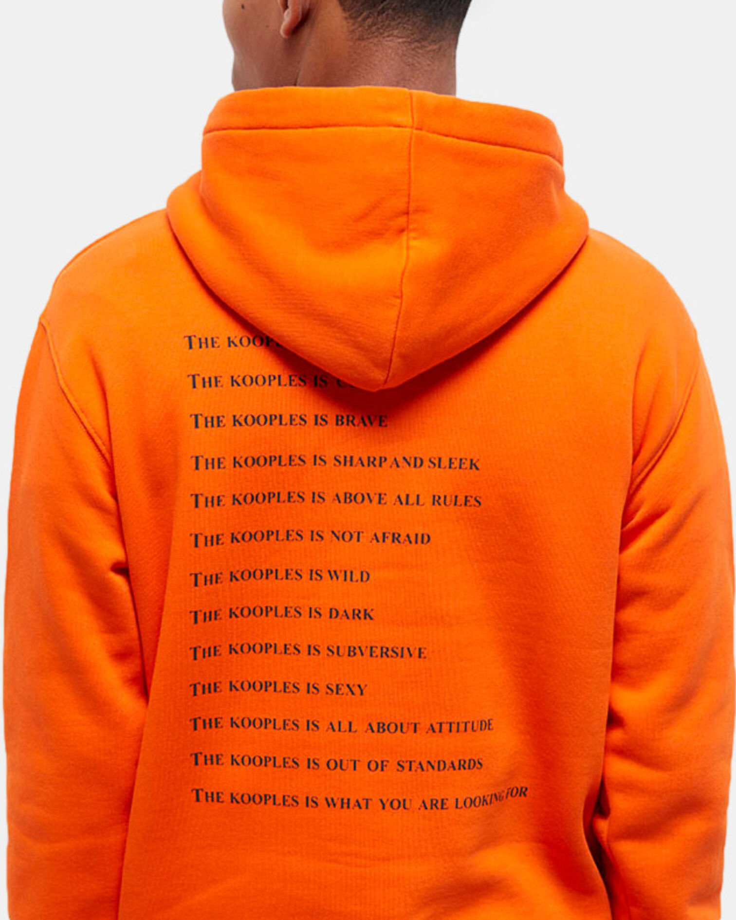 Oranges Kapuzensweatshirt mit Schriftzug, PUMPKIN, hi-res image number null