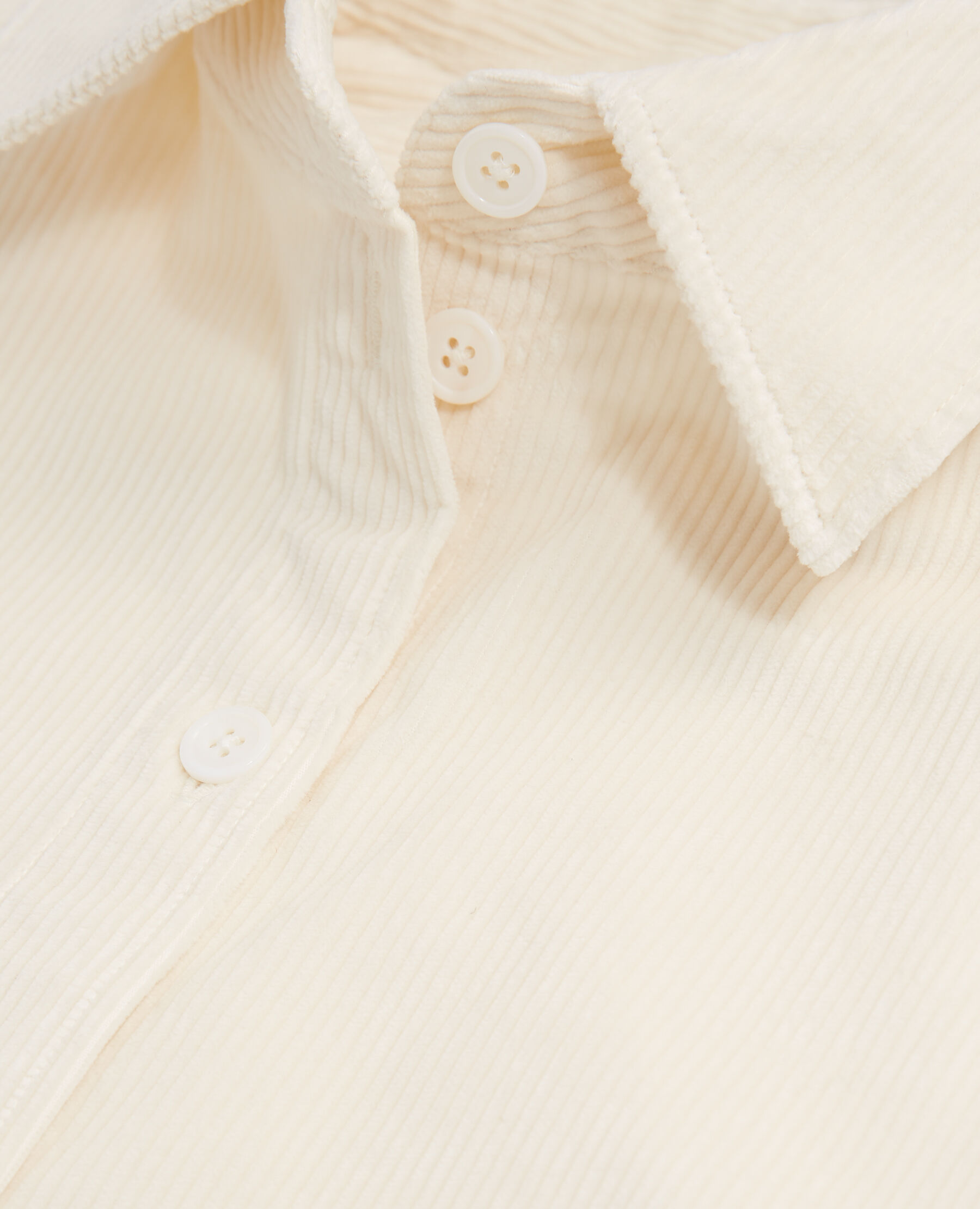Sobrecamisa pana blanca top