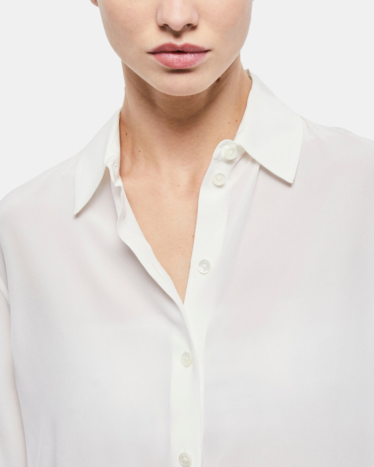 The Kooples WOMEN WHITE white silk shirt